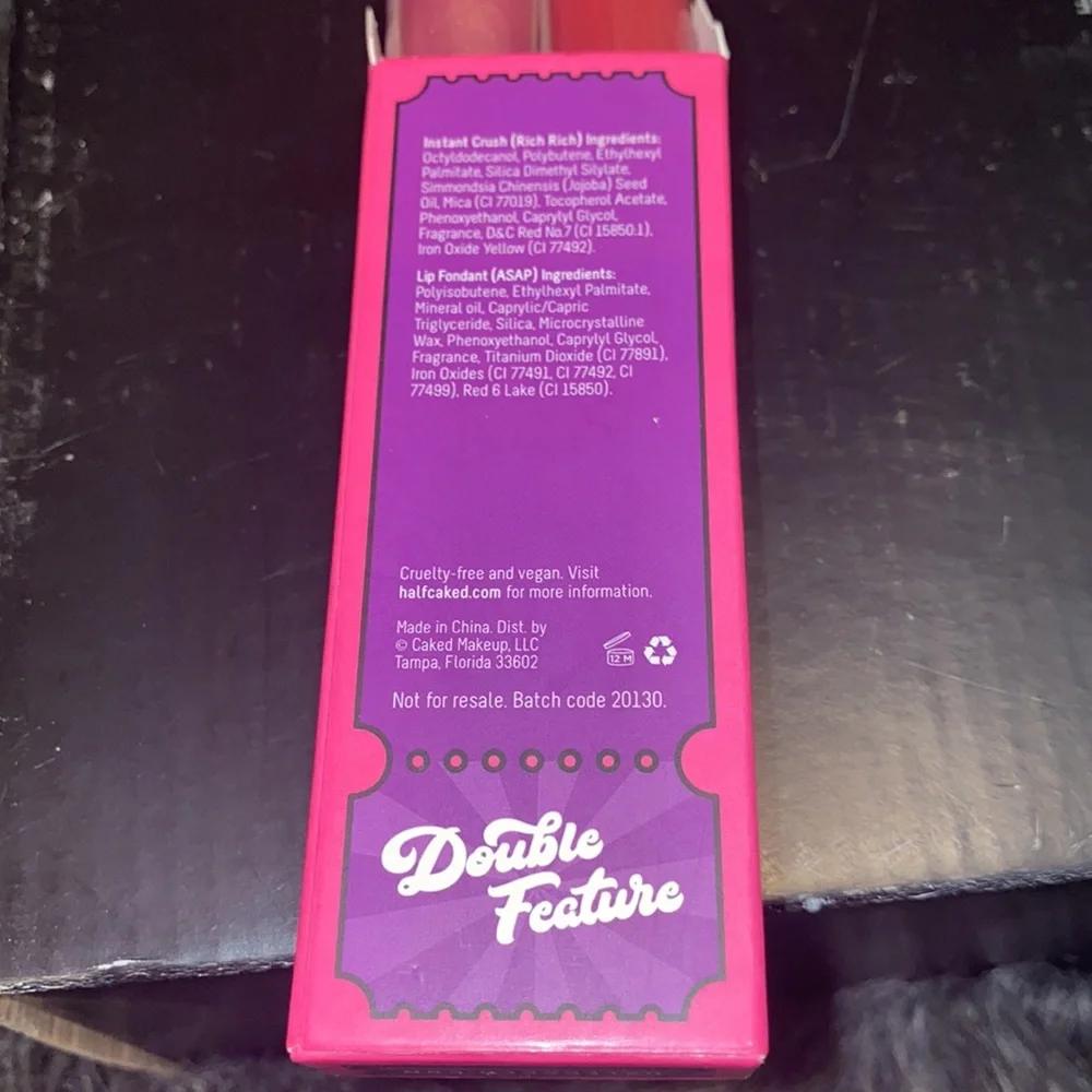 New ,never opened , Half Baked dual lip fondant and gloss set, makeup